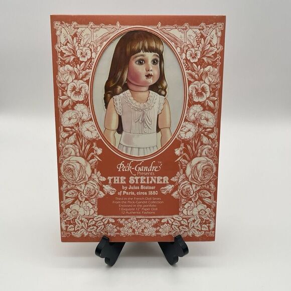 Peck Gandre The Steiner By Jules Steiner Paper Dolls Book Terracotta 12” NWOT - Picture 7 of 8